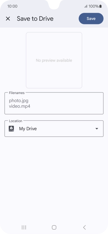 Press the field below 'Location' and go to the required folder.