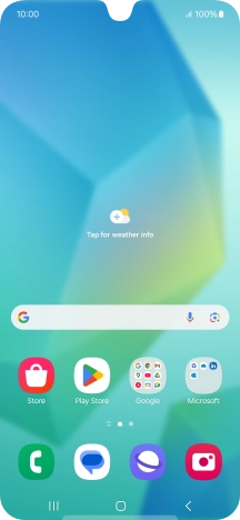 Slide two fingers downwards starting from the top of the screen.