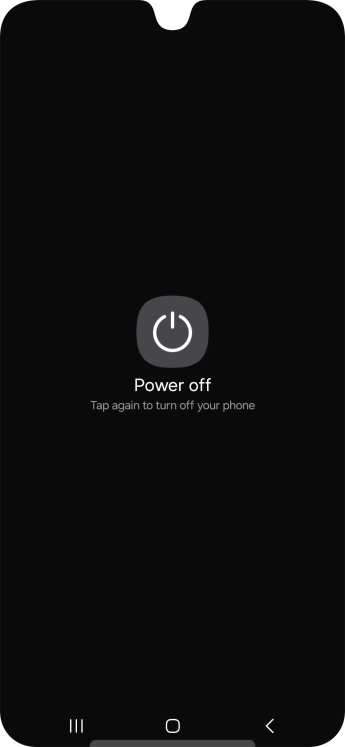 Press Power off.