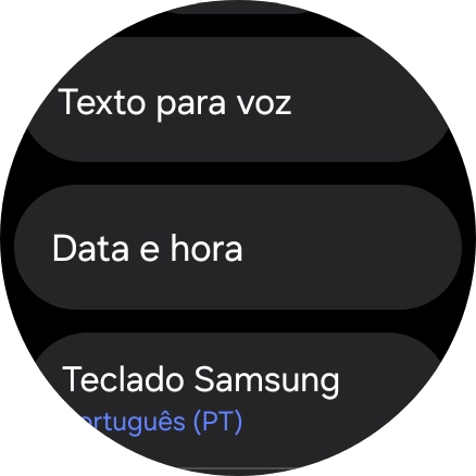 Prima Data e hora.