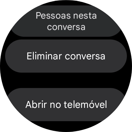 Prima Eliminar conversa.