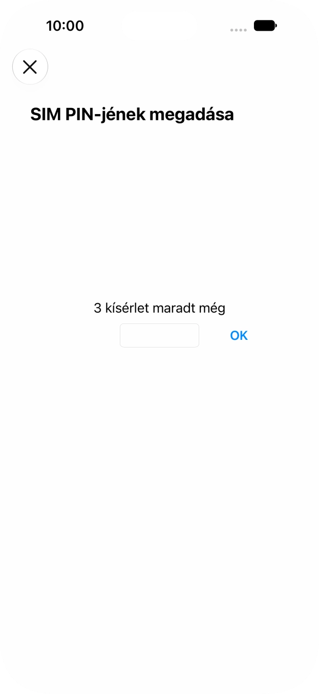 Amennyiben a SIM-kártyád zárolva van, írd be a PIN-kódodat, és válaszd az OK lehetőséget. Amennyiben a SIM-kártyád zárolva van, írd be a PIN-kódodat, és válaszd az OK lehetőséget.