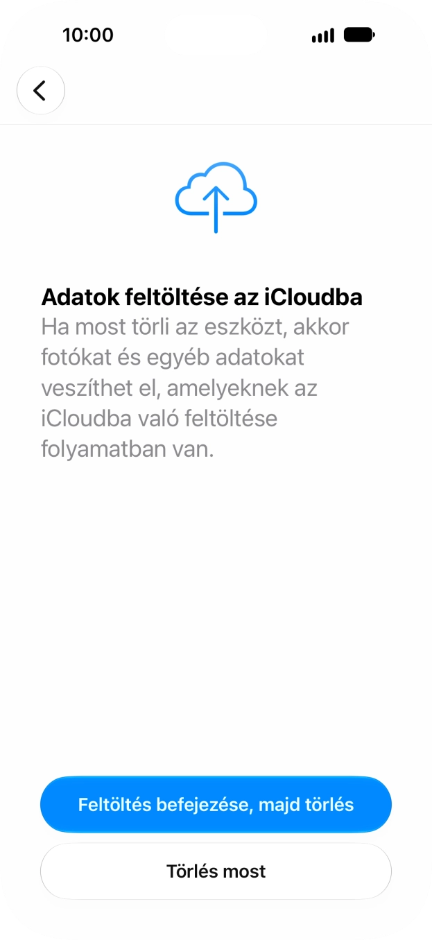Válaszd a Törlés most lehetőséget. Válaszd a Törlés most lehetőséget.