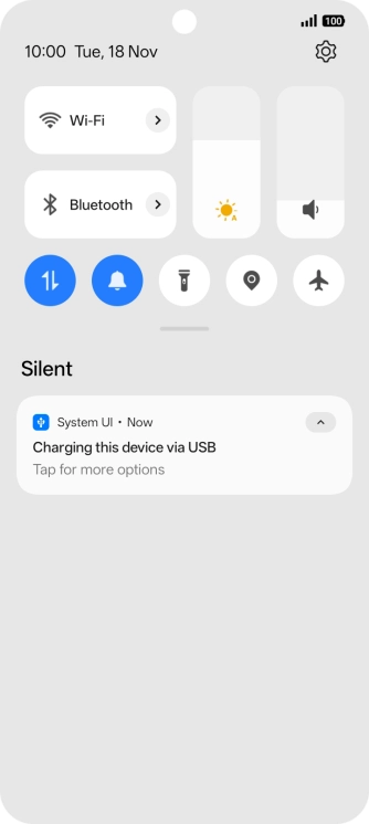 Press Tap for more options.