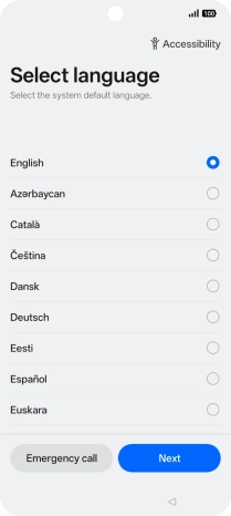 Press the required language.