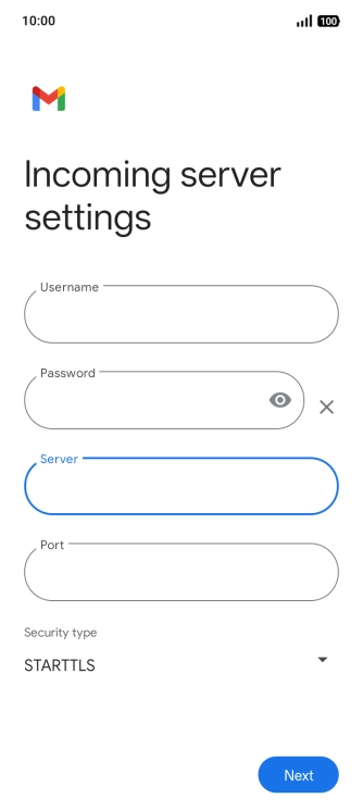 Press the field below 