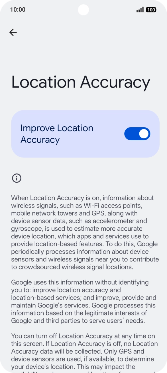 If you press the indicator next to 