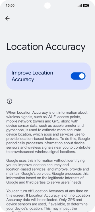 If you press the indicator next to 