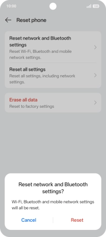 Press Reset. Press Reset.