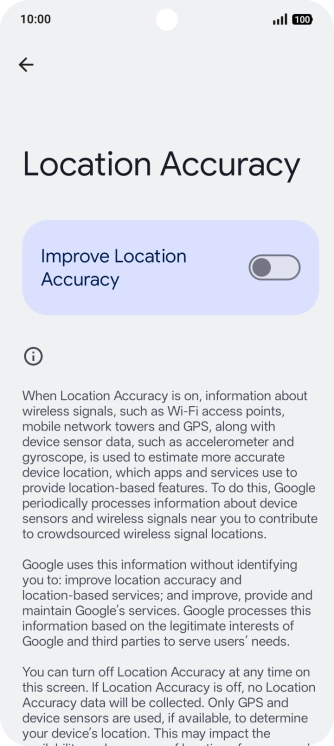 If you press the indicator next to 