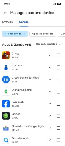 Press the required app.