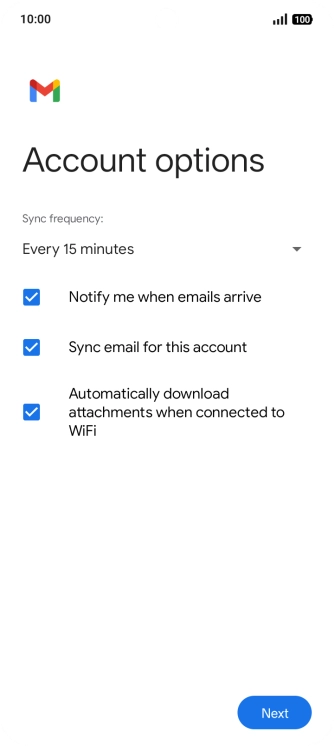 You can transfer the contents of another phone to your phone when it's activated for the first time and after a factory reset. When this screen is displayed, your phone is ready to transfer content from another phone.