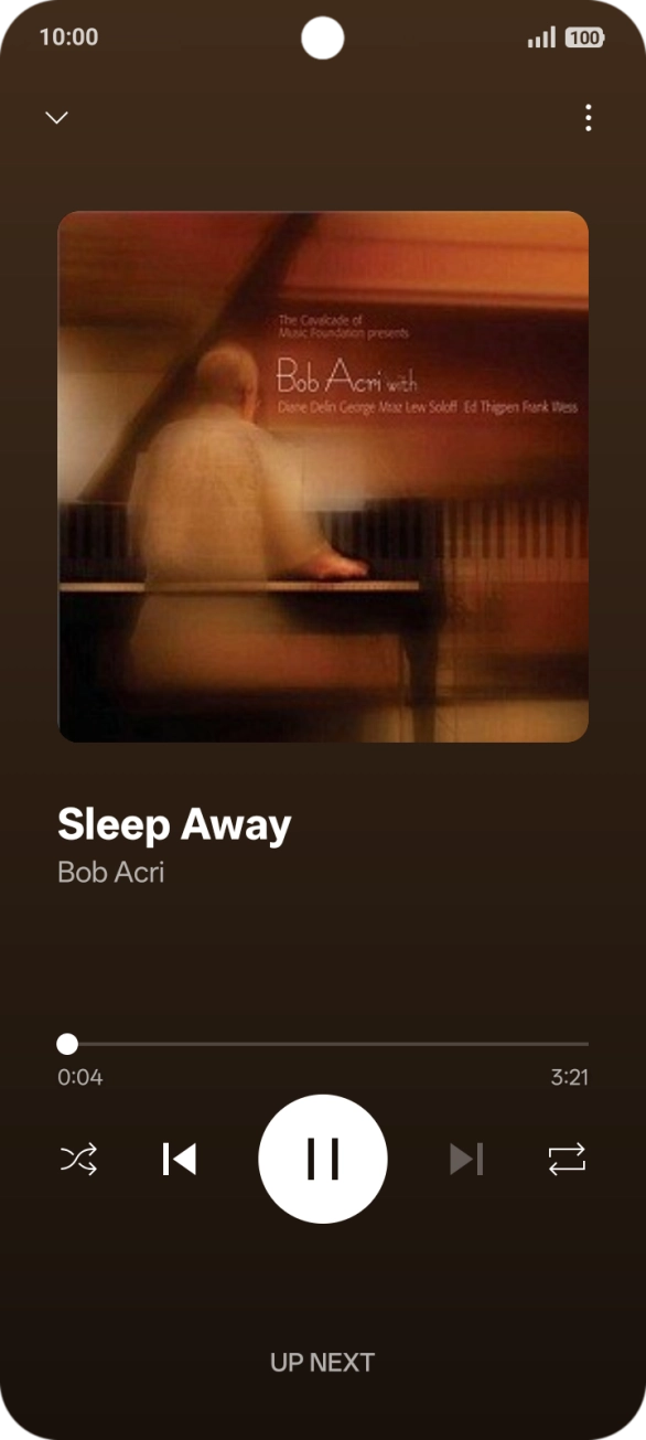 Press arrow right to go to the next audio file.