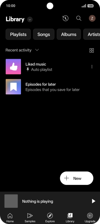 Press the drop down list.