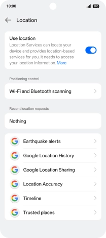Press Location Accuracy.