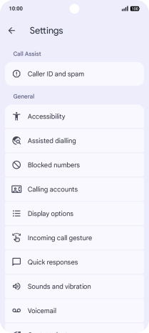 Press Calling accounts.