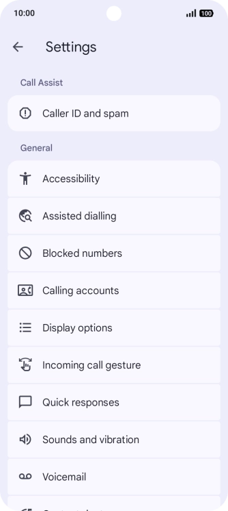 Press Calling accounts.