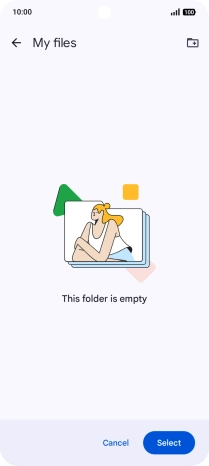 To create a new folder, press the new folder icon and follow the instructions on the screen to create a new folder. To create a new folder, press the new folder icon and follow the instructions on the screen to create a new folder.