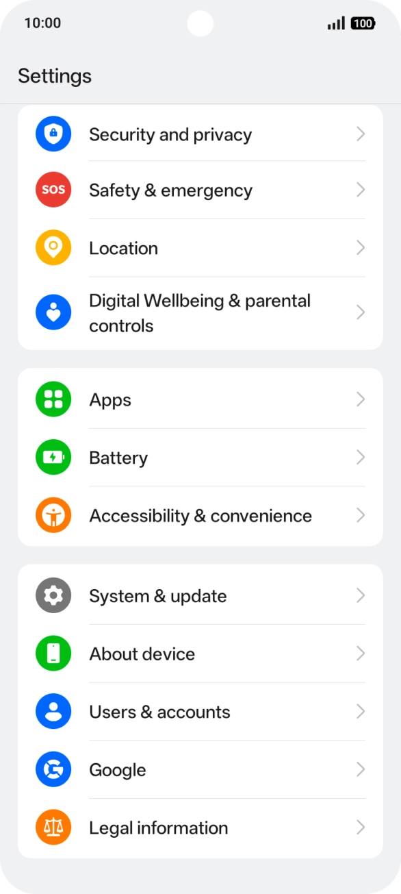 Press System & update.