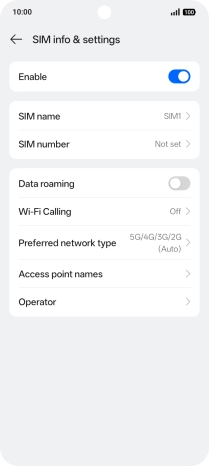 Press Access point names. Press Access point names.