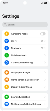 Press Sounds & vibration.