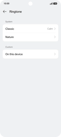 Press the required category.