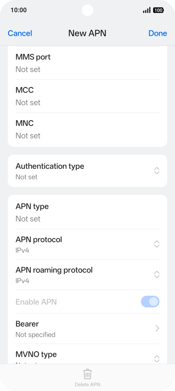 Press the field below 