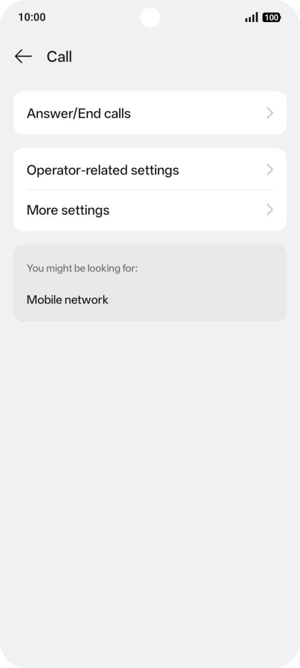 Press Operator-related settings.