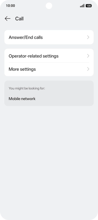Press Operator-related settings.