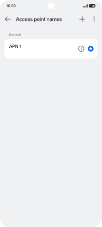 Press the new data connection icon. Press the new data connection icon.