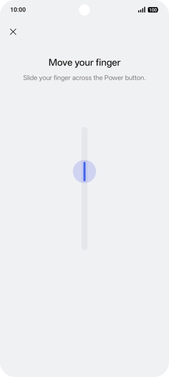 Follow the instructions on the screen to create the phone lock code using your fingerprint.