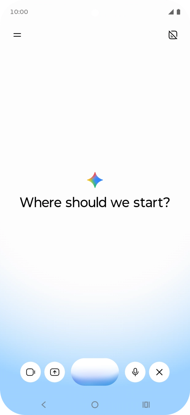 Talk to Gemini about the required topic.