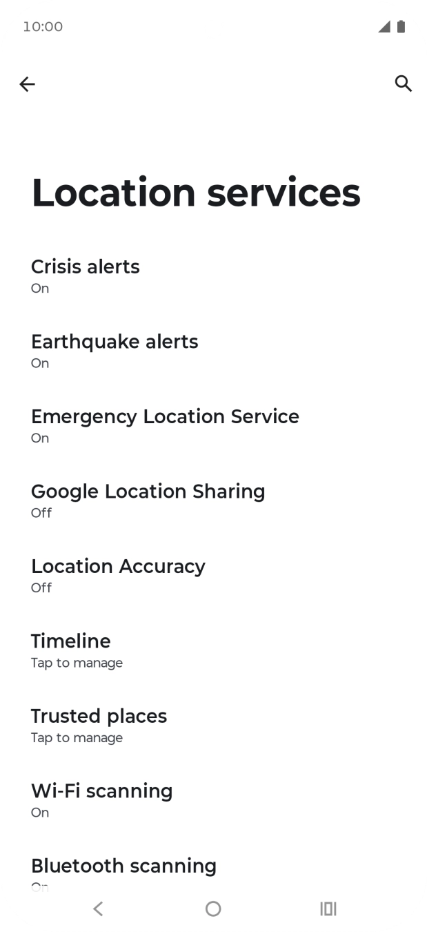 Press Location Accuracy. Press Location Accuracy.
