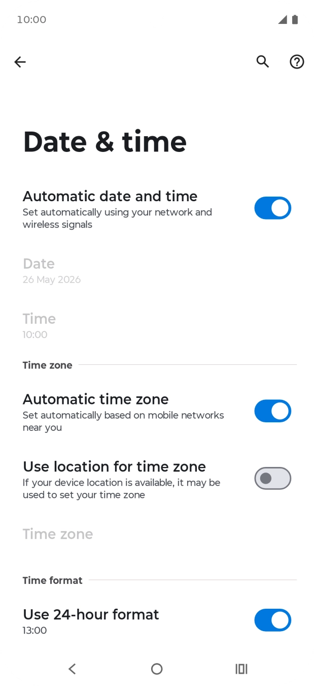Press the Home key to return to the home screen.