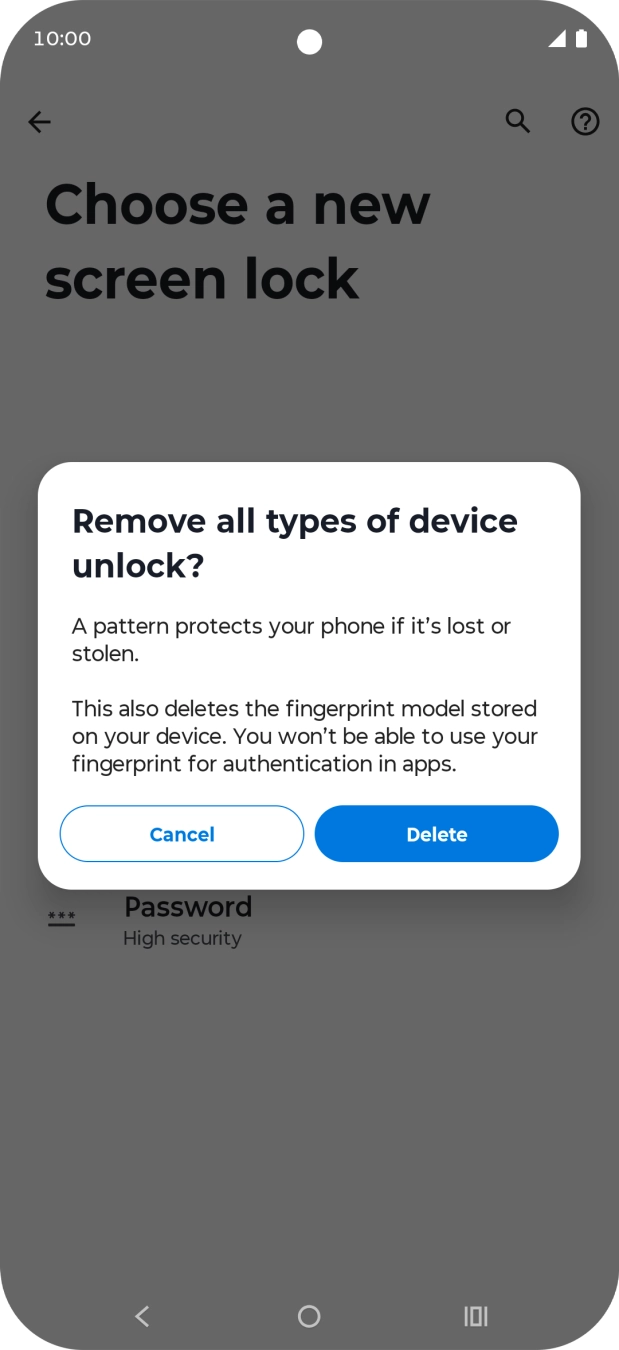 Press Delete. Press Delete.