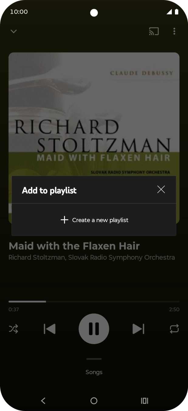 Press Create a new playlist.