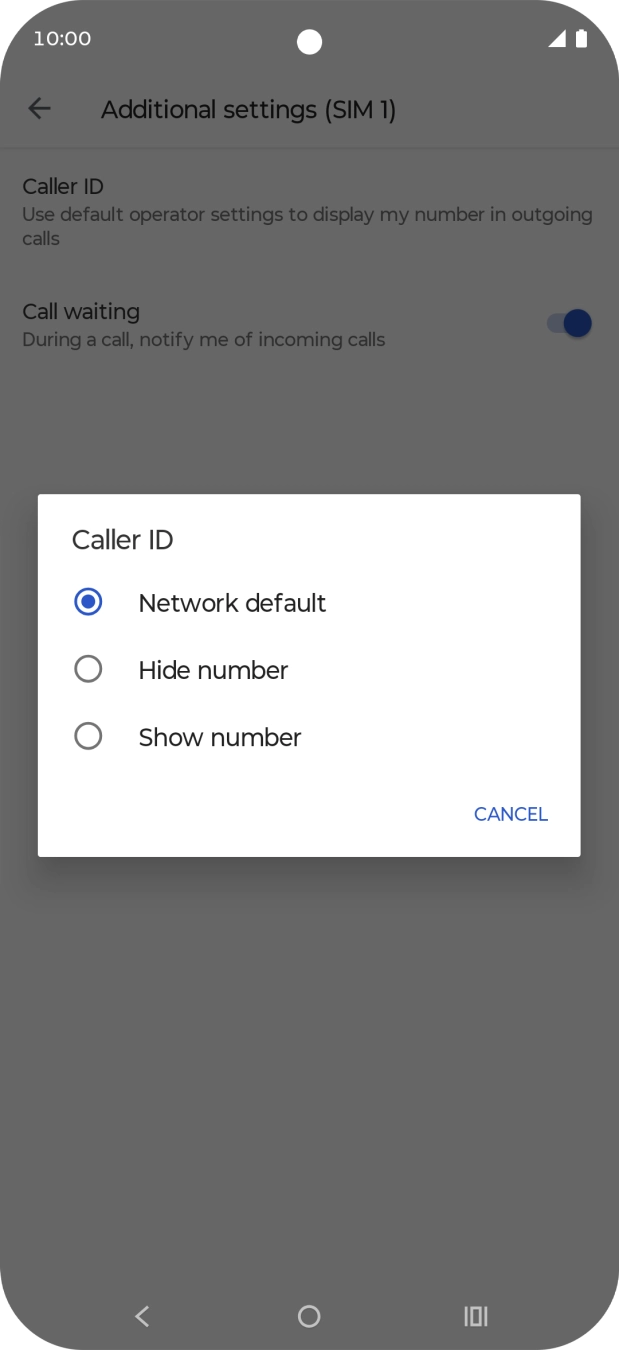 Press Show number to turn on caller identification. Press Show number to turn on caller identification.