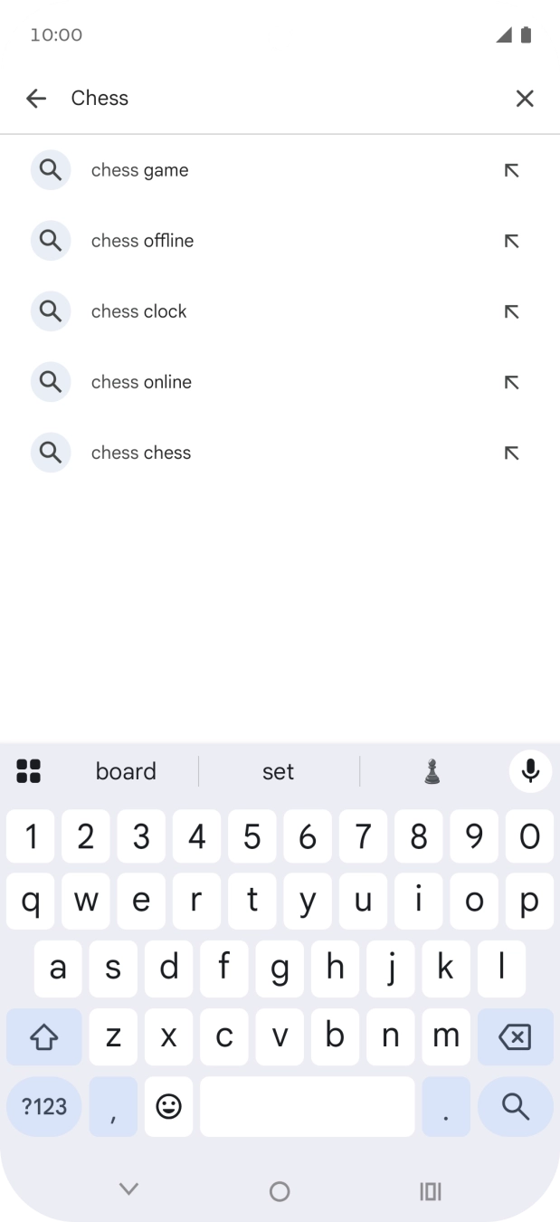 Key in the name or subject of the required app and press the search icon. Key in the name or subject of the required app and press the search icon.