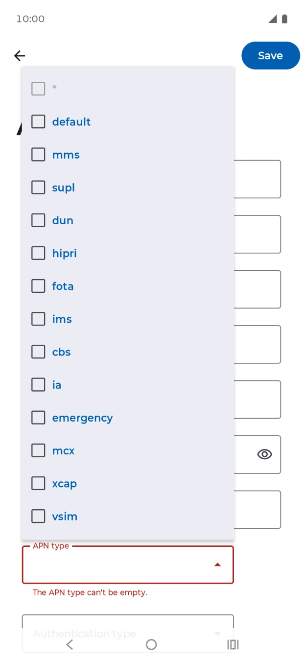 Press default to turn on the setting. Press default to turn on the setting.