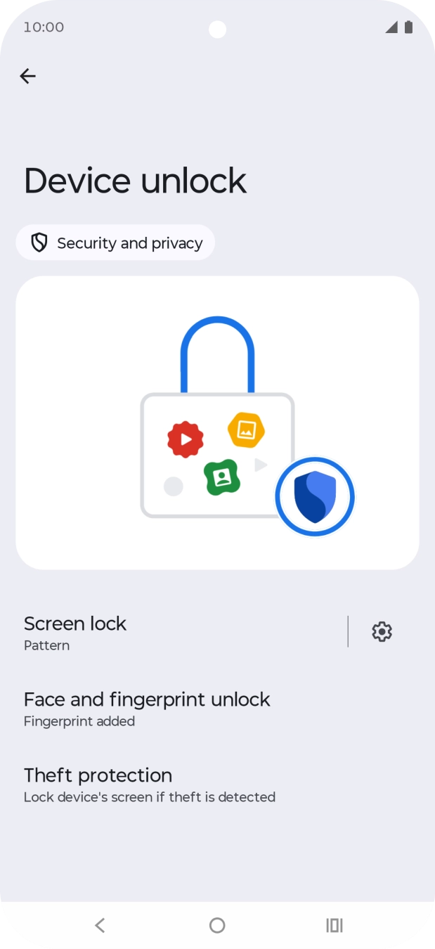 Press Screen lock and key in the additional phone lock code you created earlier. Press Screen lock and key in the additional phone lock code you created earlier.