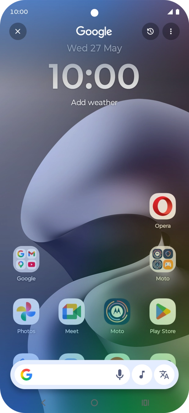 Press the music icon and wait for the search results. Press the music icon and wait for the search results.