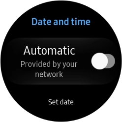Press Set date. Press Set date.
