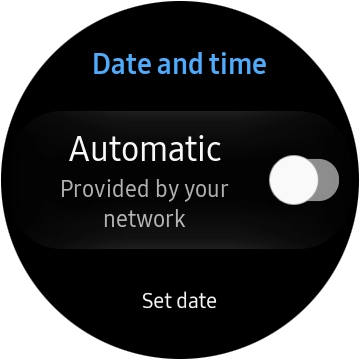 Press Set date. Press Set date.