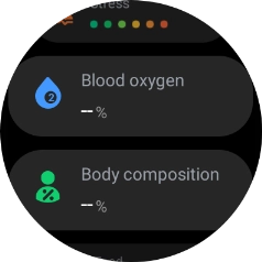 Press Blood oxygen.