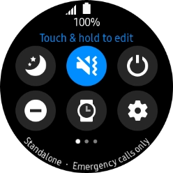 Press the required function to open an application or turn the function on or off.