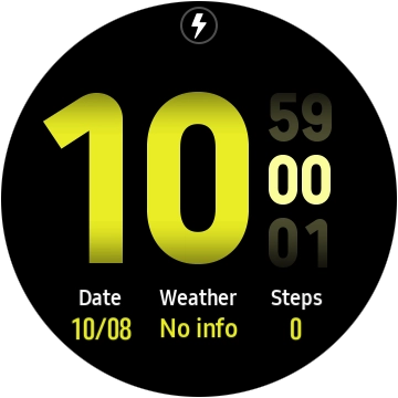 When the battery charging icon is displayed, the battery is charging.