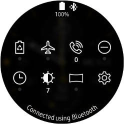 Press the required function to open an application or turn the function on or off.