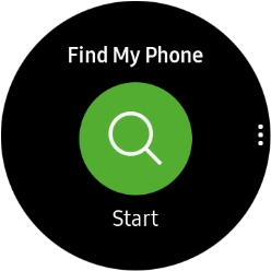 Press Start to send a signal to your phone.