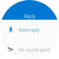 Press Voice reply.
