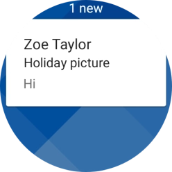 Press the required email message to read it.